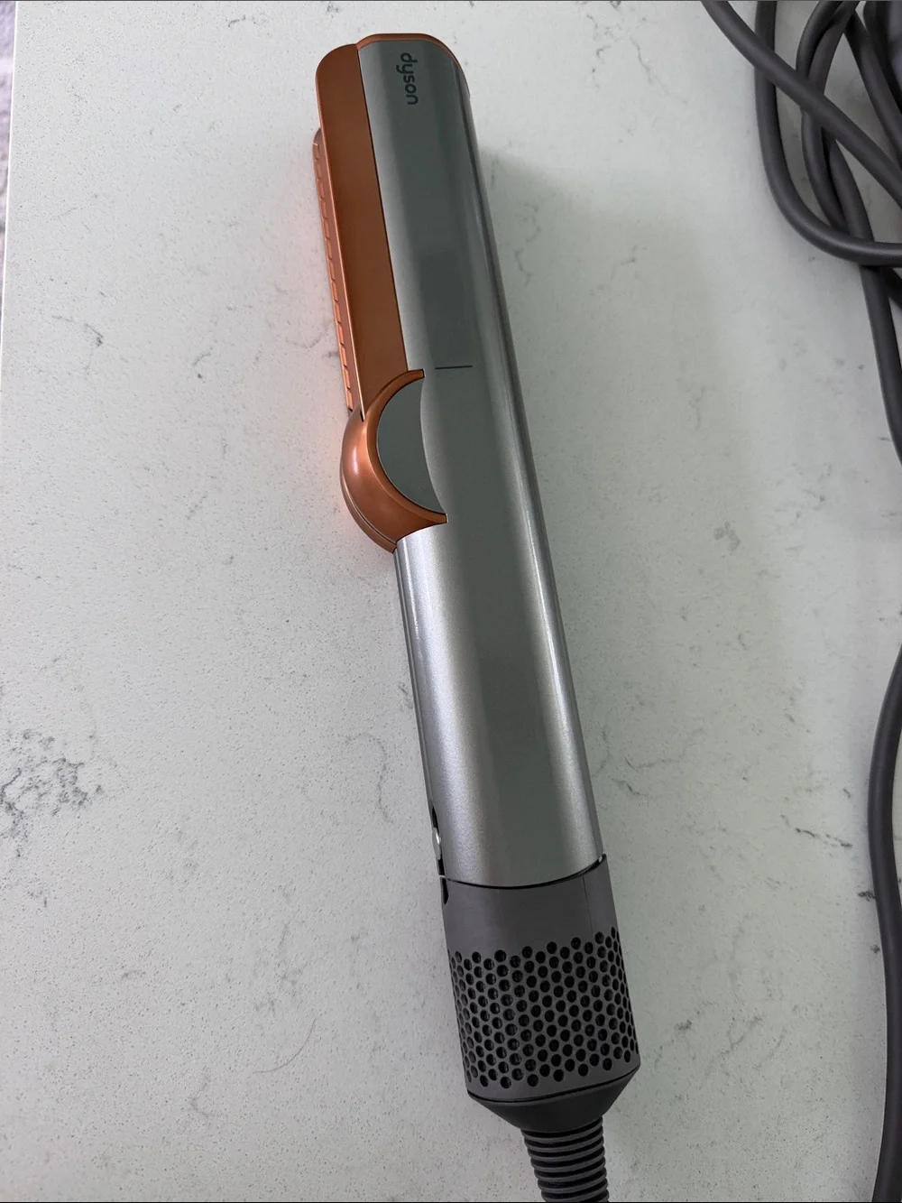 Dyson Airstrait Hair Dryer/Straightener in One Silver and Copper